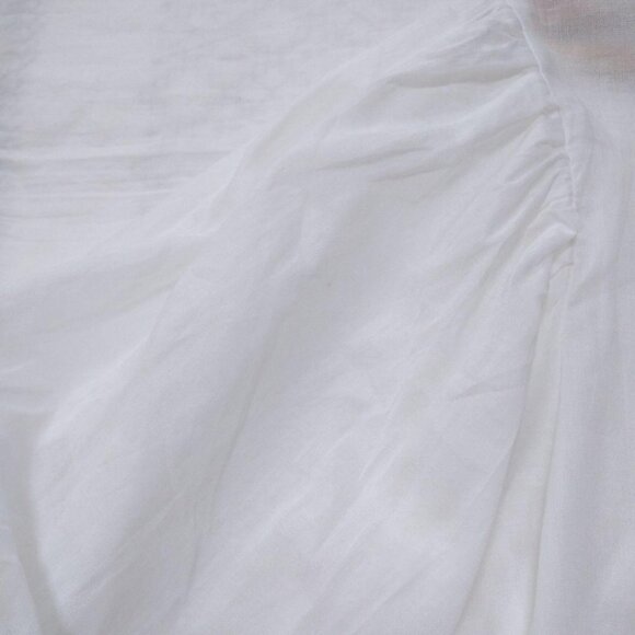 Elffe Classic  Balloon Sleeve Tiered Blouse White - Picture 3 of 4